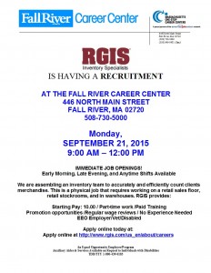 September 21 2015 RGIS Recruitment