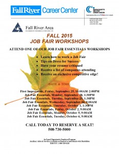 October 7 2015 Job Fair Workshops Flyer