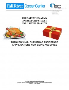 Holiday Assistance from the Salvation Army