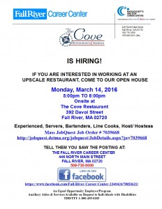 March 14 2016 Cove Open House