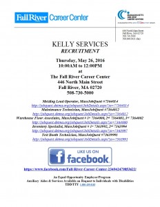 May 26 2016 Kelly Services Recruitment