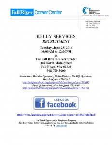 June 28 2016 Kelly Services Recruitment