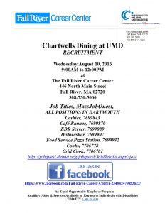 Chartwells Dining at UMD 8-10-16